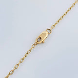 Broche Aro Seguido Trebol 10.45gr / 46cm-Oro Amarillo 18K &