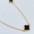 Broche Aro Seguido Trebol 10.45gr / 46cm-Oro Amarillo 18K &