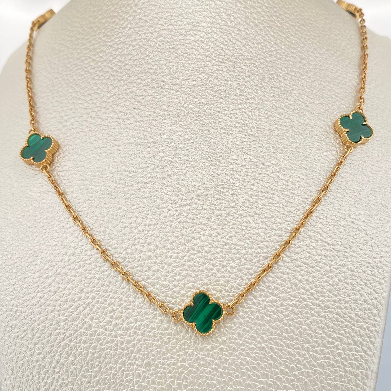 Cadena Aro Seguido Trebol 12.85gr / 45.1cm-Oro Amarillo 18K &
