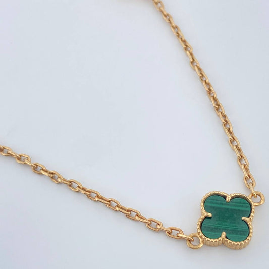 Cadena Aro Seguido Trebol 12.85gr / 45.1cm-Oro Amarillo 18K &