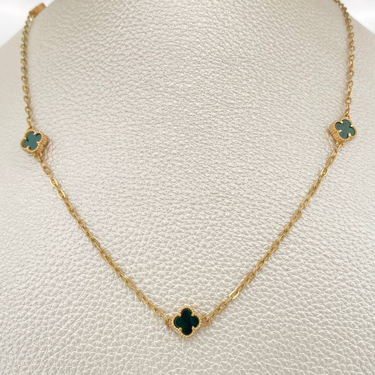 Cadena Aro Seguido Trebol 7.05gr / 44.7cm-Oro Amarillo 18K &