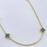 Cadena Aro Seguido Trebol 7.05gr / 44.7cm-Oro Amarillo 18K &