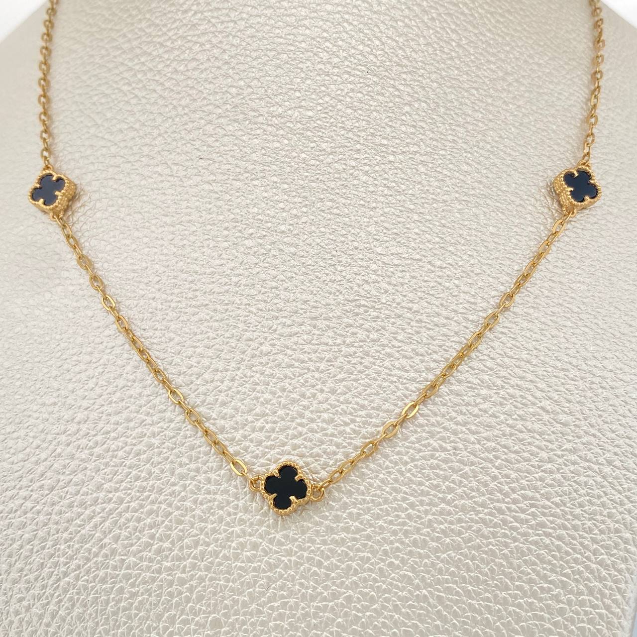 Cadena Aro Seguido Trebol 6.8gr / 44.6cm-Oro Amarillo 18K &