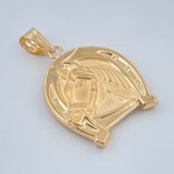 Dije Herradura Caballo 4.25gr / 4cm-Oro Amarillo 18K &