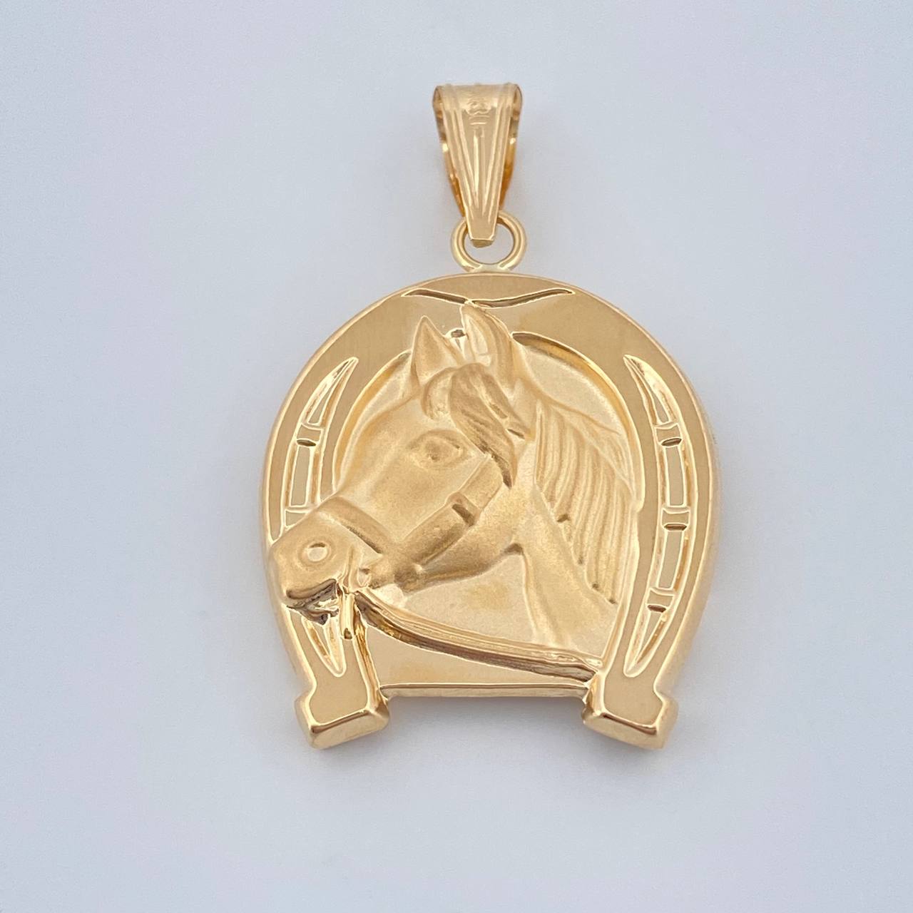 Dije Herradura Caballo 4.25gr / 4cm-Oro Amarillo 18K &