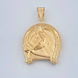 Dije Herradura Caballo 4.25gr / 4cm-Oro Amarillo 18K &