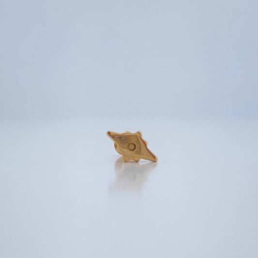 Piercing Estrella Cardinal 0.5gr / 1cm / Oro Amarillo 18K $