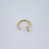 Piercing Earcuff Simulador 0.3gr / 1cm / Oro Amarillo 18K $