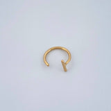Piercing Simulador Arco en T 0.25gr / 1cm / Oro Amarillo 18K &