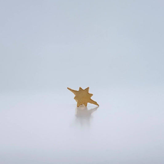 Piercing Estrella Cardinal 0.3gr / 1cm / Oro Amarillo 18K $