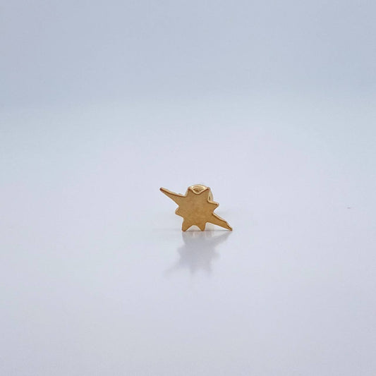 Piercing Piercing Estrella Cardinal Plana 0.3gr / 0.8cm / Oro Amarillo 18K &
