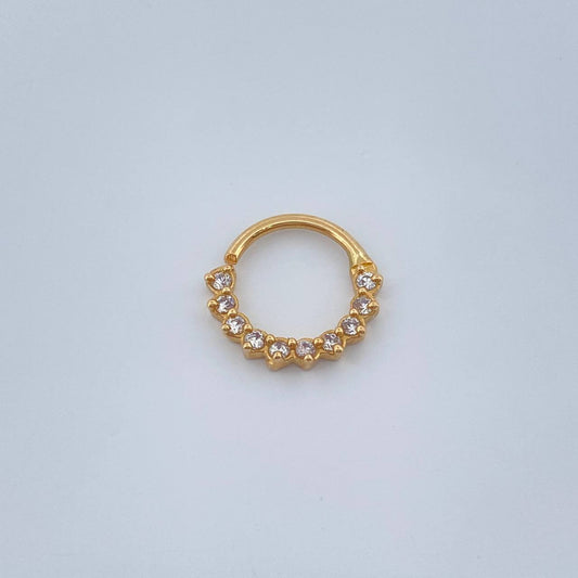 Piercing Earcuff Tiara Maya 0.5gr / 1cm / Oro Amarillo 18K &