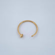 Piercing Media Curva Cabeza Plana 0.35gr / 1.4cm / Oro Amarillo 18K &
