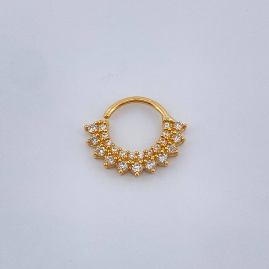 Piercing Earcuff Tiara Maya 0.95gr / 1.3cm / Oro Amarillo 18K &