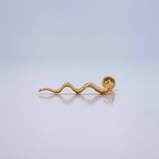 Piercing Onda 0.4gr / 1.5cm / Oro Amarillo 18K &
