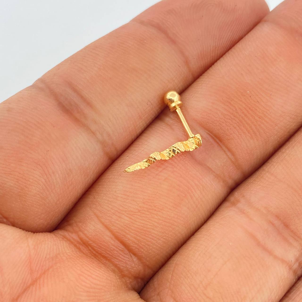Piercing Onda 0.45gr / 1.5cm / Oro Amarillo 18K &