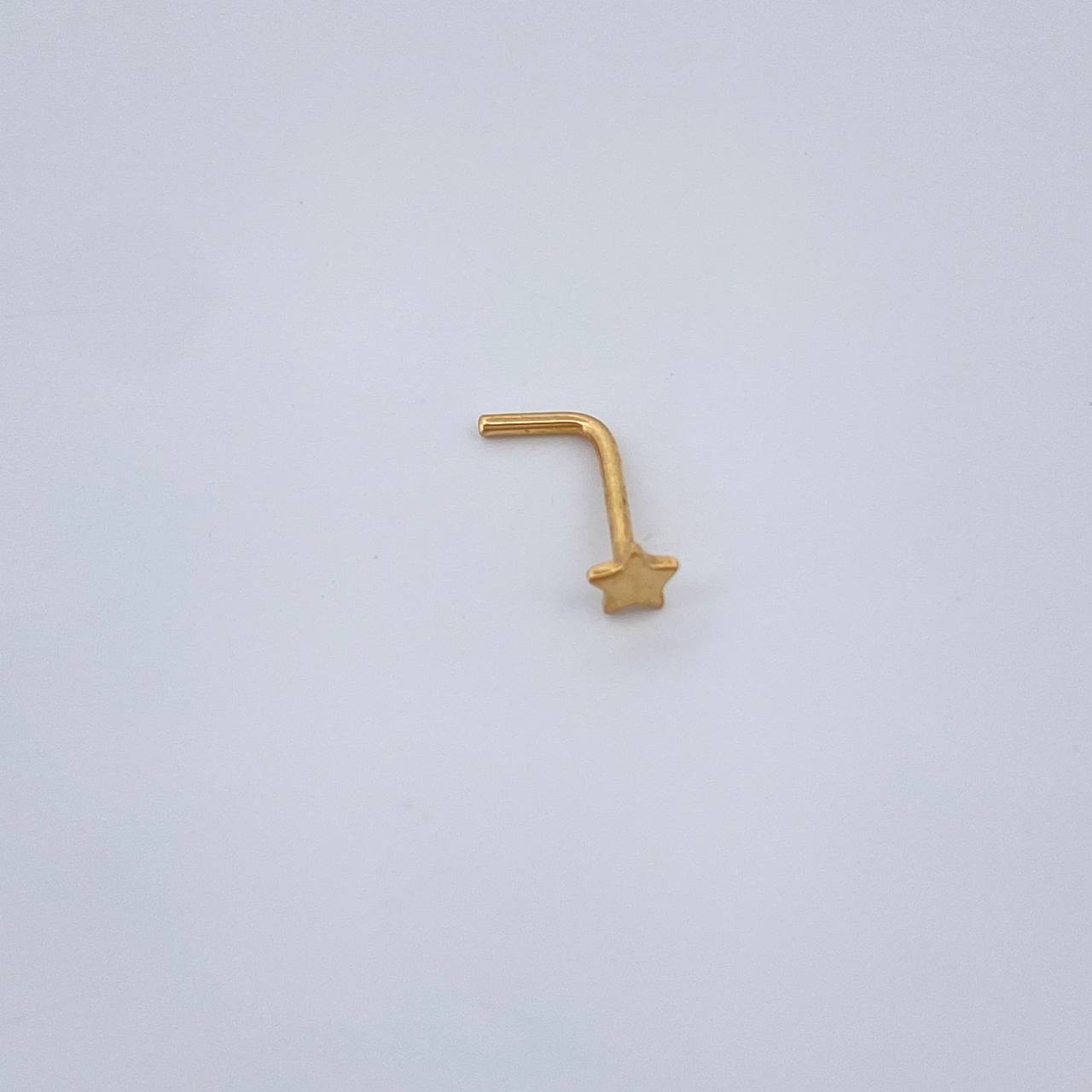 Piercing Chispa Estrella 0.1gr / 0.9cm / Oro Amarillo 18K $