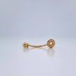 Piercing Ombligo circulo 0.55gr / 2cm / Oro Amarillo 18K &