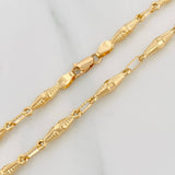Cadena Rustica Dubai 10.7g / 60cm / 3.55mm Oro Amarillo 18K