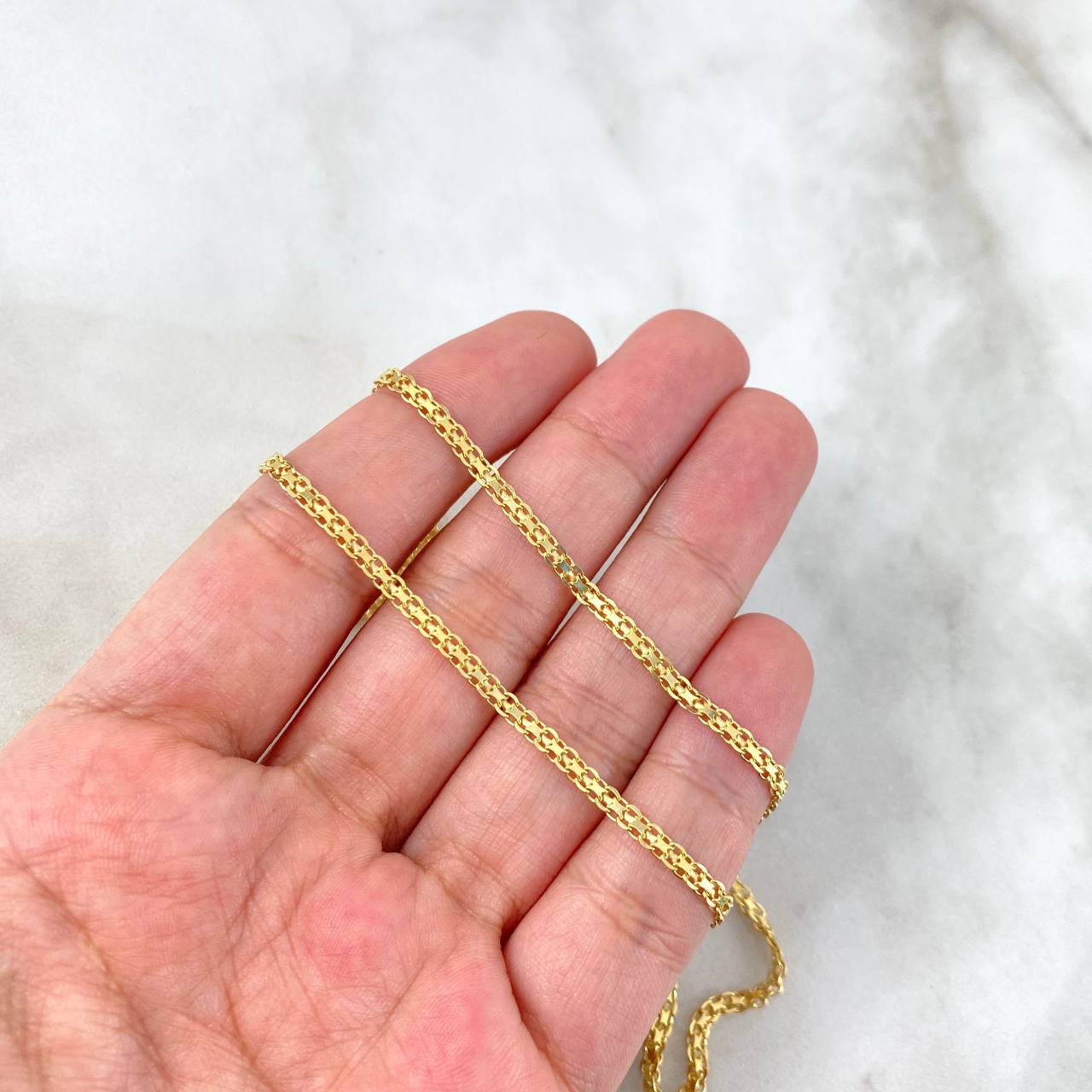Cadena China 6.45gr / 45cm / 2.4mm Oro Amarillo +0