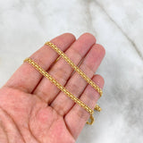 Cadena China 10gr / 50cm / 3.2mm Oro Amarillo +0