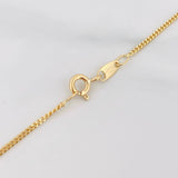Cadena Mini Cubana 4.45g / 60.05cm / 1.25mm Oro Amarillo 18K