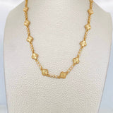 Cadena Halo Trebol 16.85g / 40.05cm / 2.8mm Oro Amarillo 18K