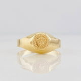Anillo Sello Corona 1.75g / T8 1/2 Oro Amarillo 18K