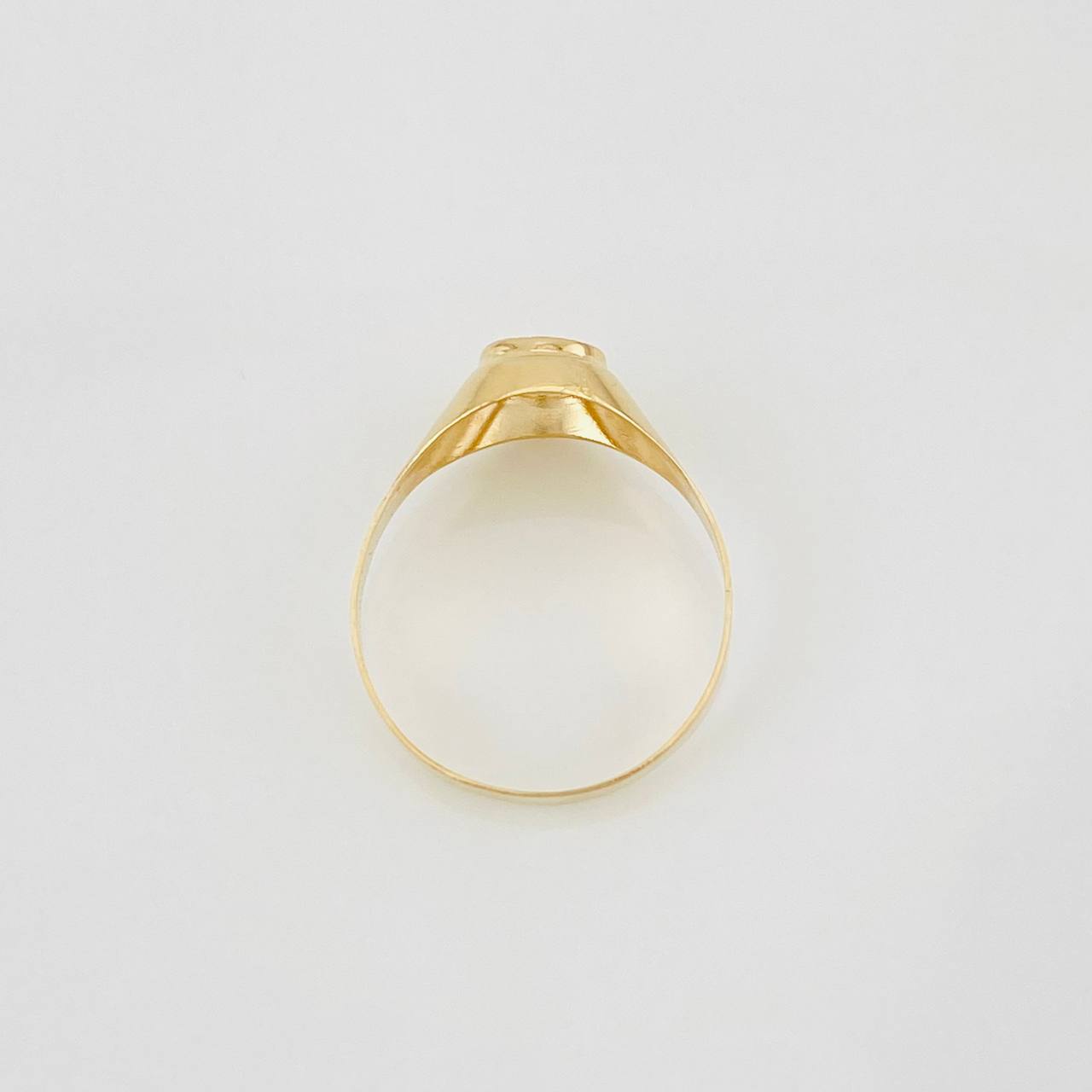 Anillo Sello Corona 1.75g / T8 1/2 Oro Amarillo 18K