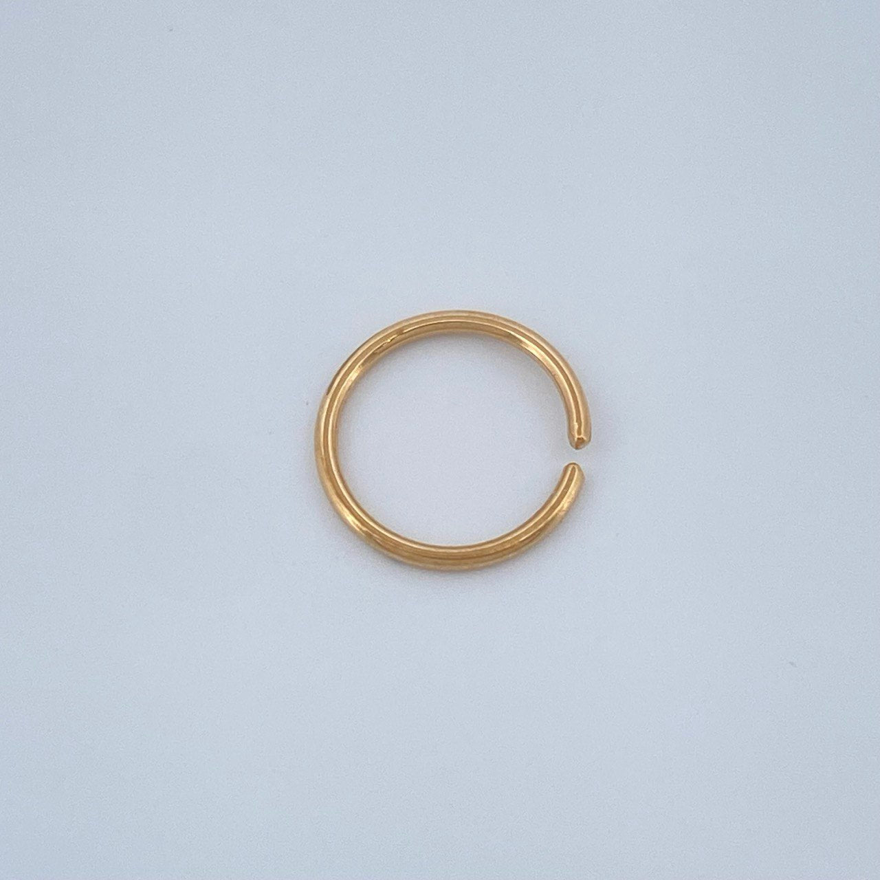 Piercing Aro Liso 0.25gr / 1cm / Oro Amarillo 18K $
