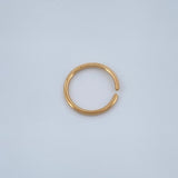 Piercing Aro Liso 0.25gr / 1cm / Oro Amarillo 18K $