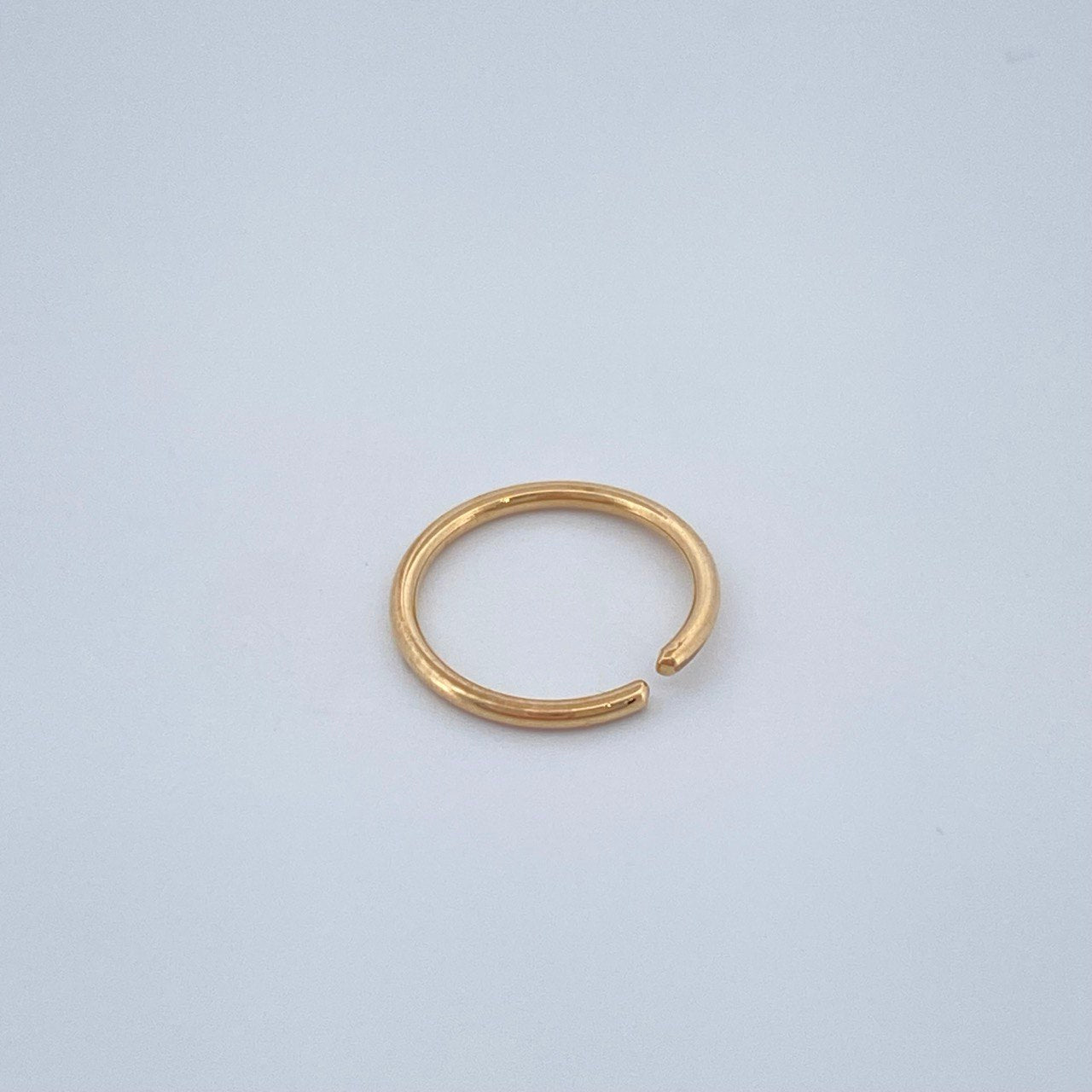Piercing Aro Liso 0.25gr / 1cm / Oro Amarillo 18K $