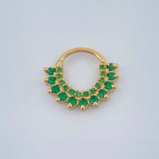 Piercing Tiara Maya 0.85gr / 1.2cm / Oro Amarillo 18K $