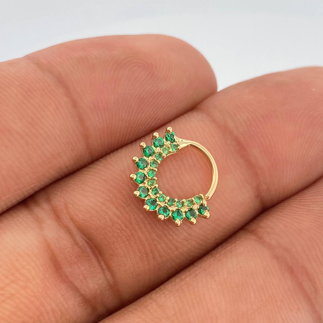 Piercing Tiara Maya 0.85gr / 1.2cm / Oro Amarillo 18K $