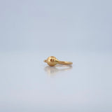 Piercing Aro Bola 0.25gr / 1cm / Oro Amarillo 18K $