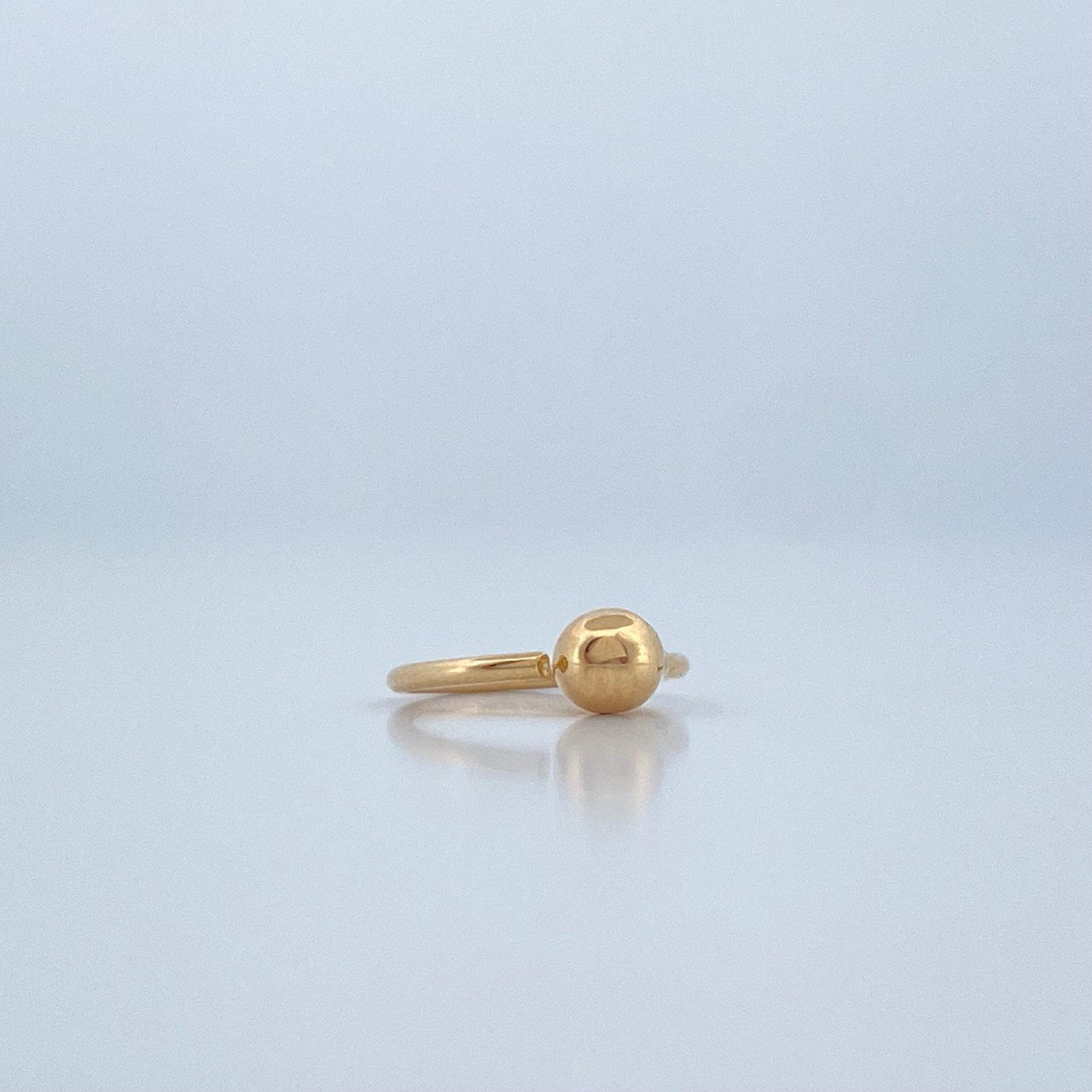 Piercing Aro Bola 0.25gr / 1cm / Oro Amarillo 18K $
