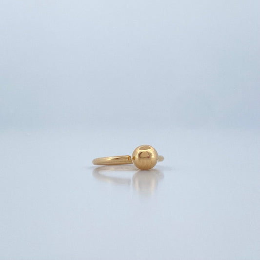 Piercing Aro Bola 0.25gr / 1cm / Oro Amarillo 18K $