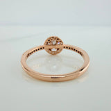 Anillo Churumbela Halo 2.05gr / T7 / Oro Rosa 18K &