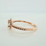Anillo Churumbela Halo 2.05gr / T7 / Oro Rosa 18K &