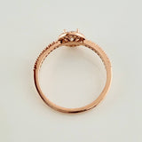 Anillo Churumbela Halo 2.05gr / T7 / Oro Rosa 18K &