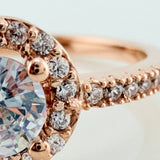 Anillo Churumbela Halo 2.05gr / T7 / Oro Rosa 18K &