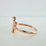 Anillo Corona 1.65gr / T7 3/4 / Oro Rosa 18K &