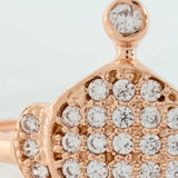 Anillo Corona 1.65gr / T7 3/4 / Oro Rosa 18K &