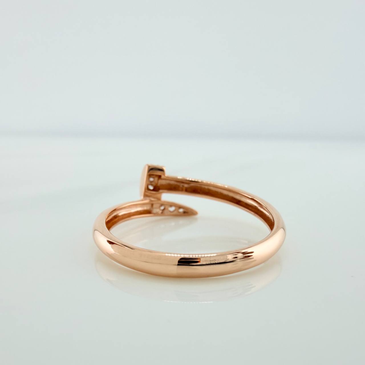Anillo Clavo 2gr / T7 1/2 / Oro Rosa 18K