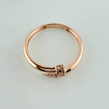 Anillo Clavo 2gr / T7 1/2 / Oro Rosa 18K