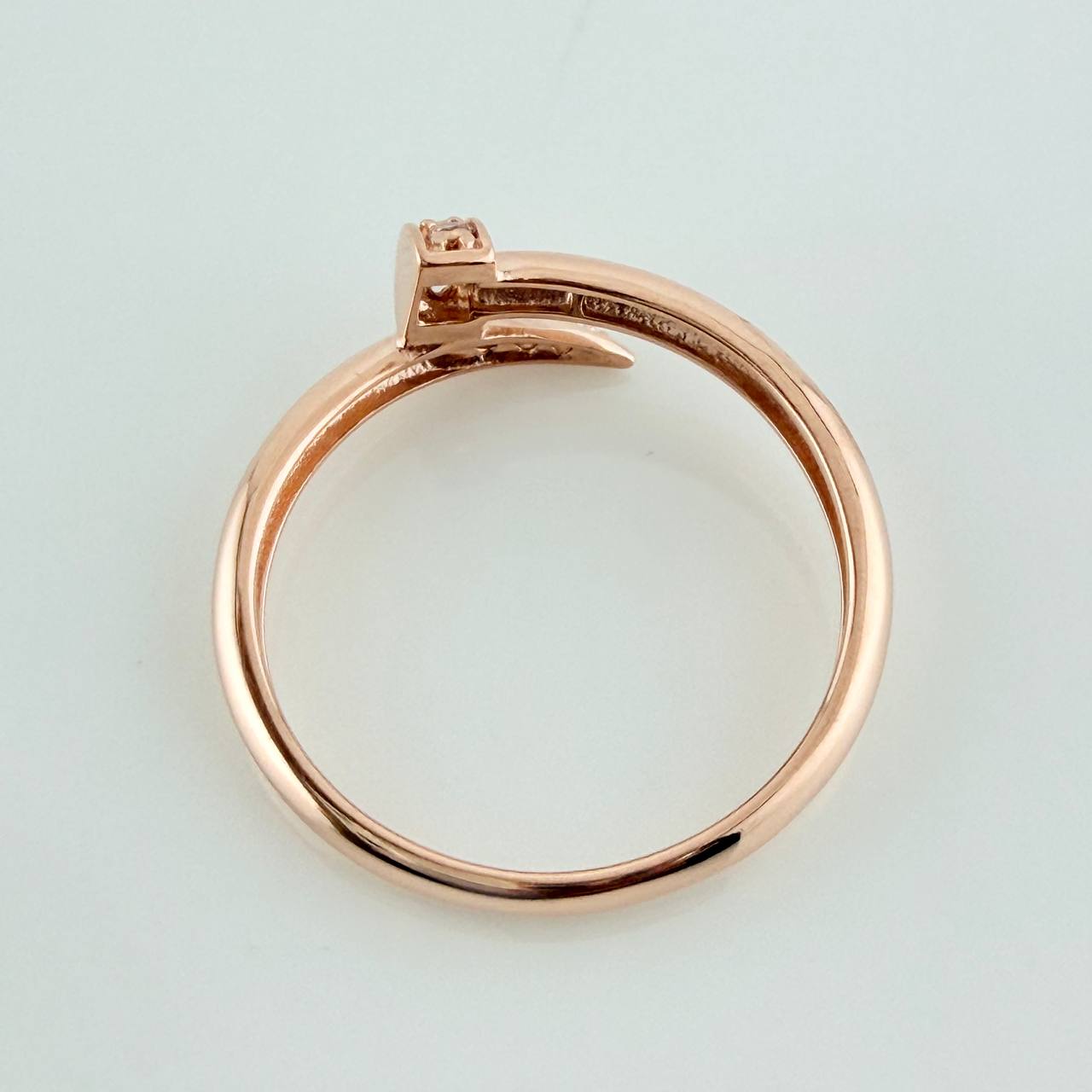 Anillo Clavo 2gr / T7 1/2 / Oro Rosa 18K