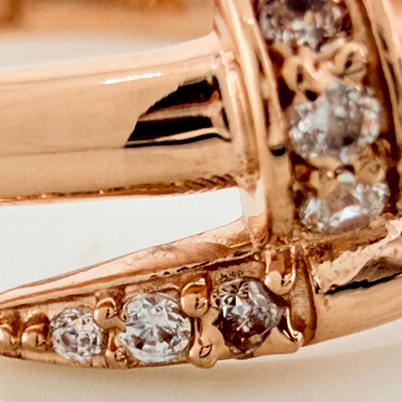 Anillo Clavo 2gr / T7 1/2 / Oro Rosa 18K