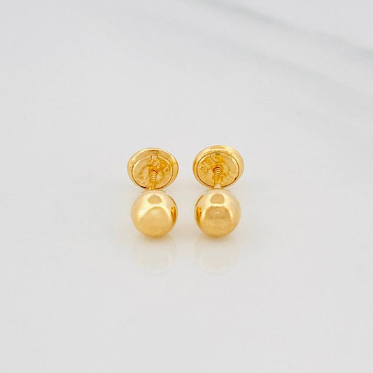 Topos Bolas 0.65g / 5mm Oro Amarillo 18K