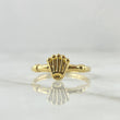 Anillo Sello Corona RX 1.25gr / T8 3/4 / Nudo Liso Oro Amarillo 18K *