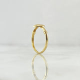 Anillo Sello Corazón 1.2gr / T6 1/2 / Nudo Liso Oro Amarillo 18K ©